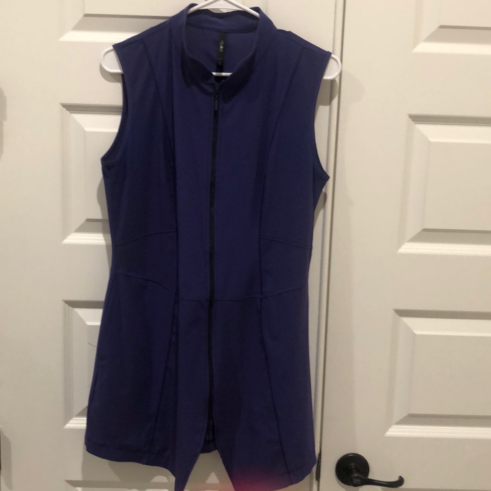 Porto San Francisco Tunic Vest Full Zip Front Modernist A-Line  Women Size